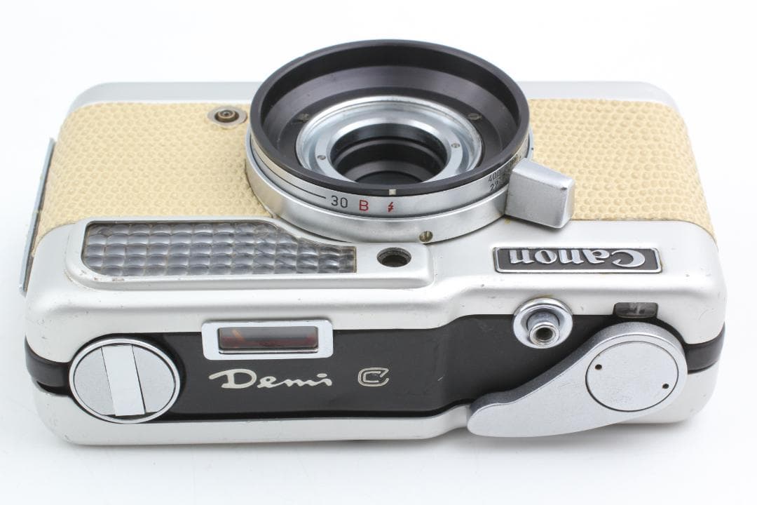 [美品整備済] ベージュ Canon Demi C 50 & 28mm 1139