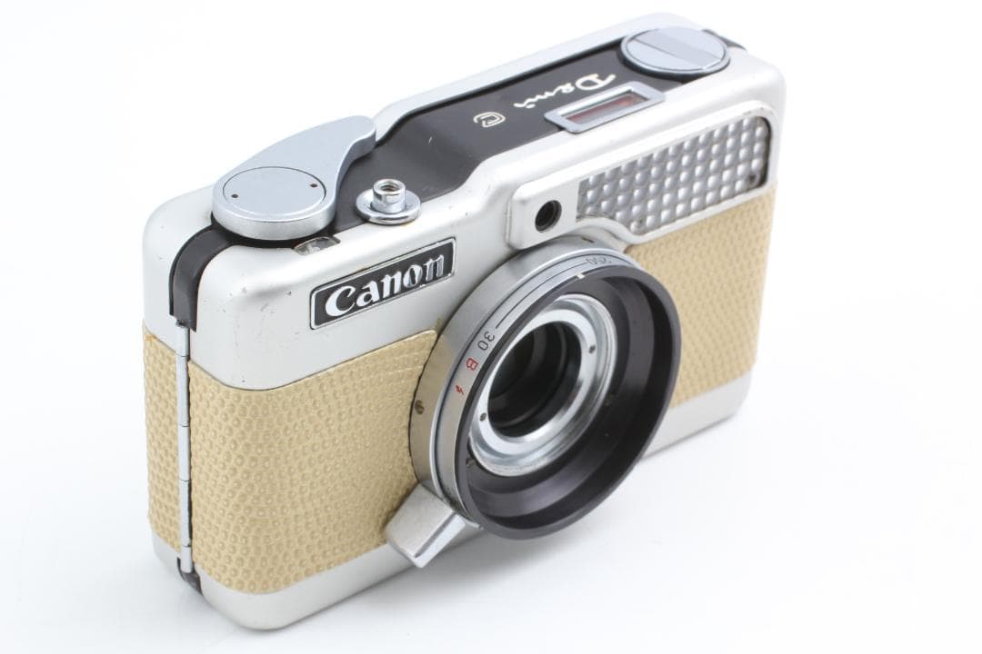 [美品整備済] ベージュ Canon Demi C 50 & 28mm 1139