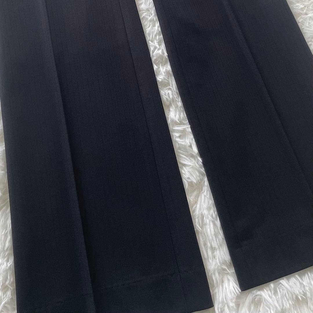 【美品】23区 オンワード樫山 セットアップ パンツスーツ ストライプ 38