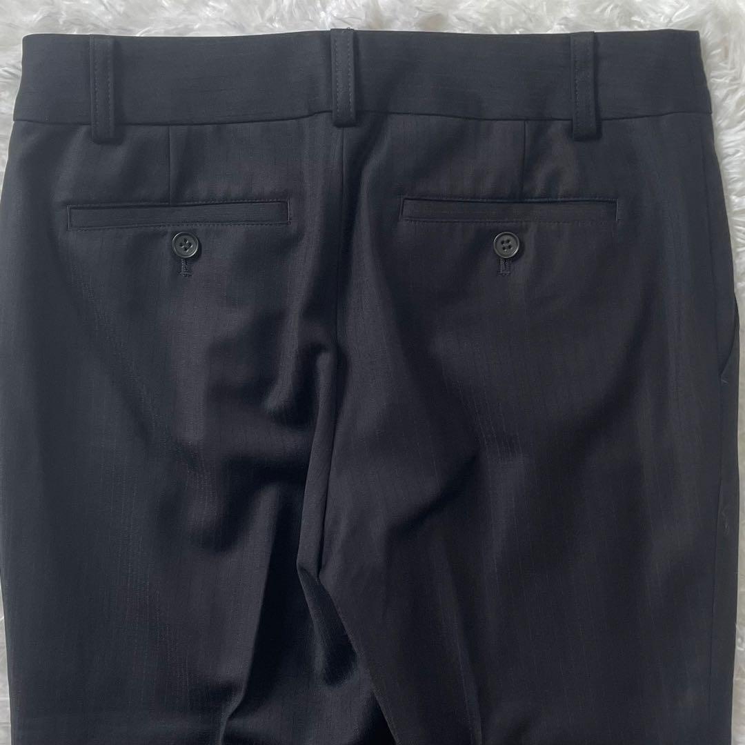 【美品】23区 オンワード樫山 セットアップ パンツスーツ ストライプ 38