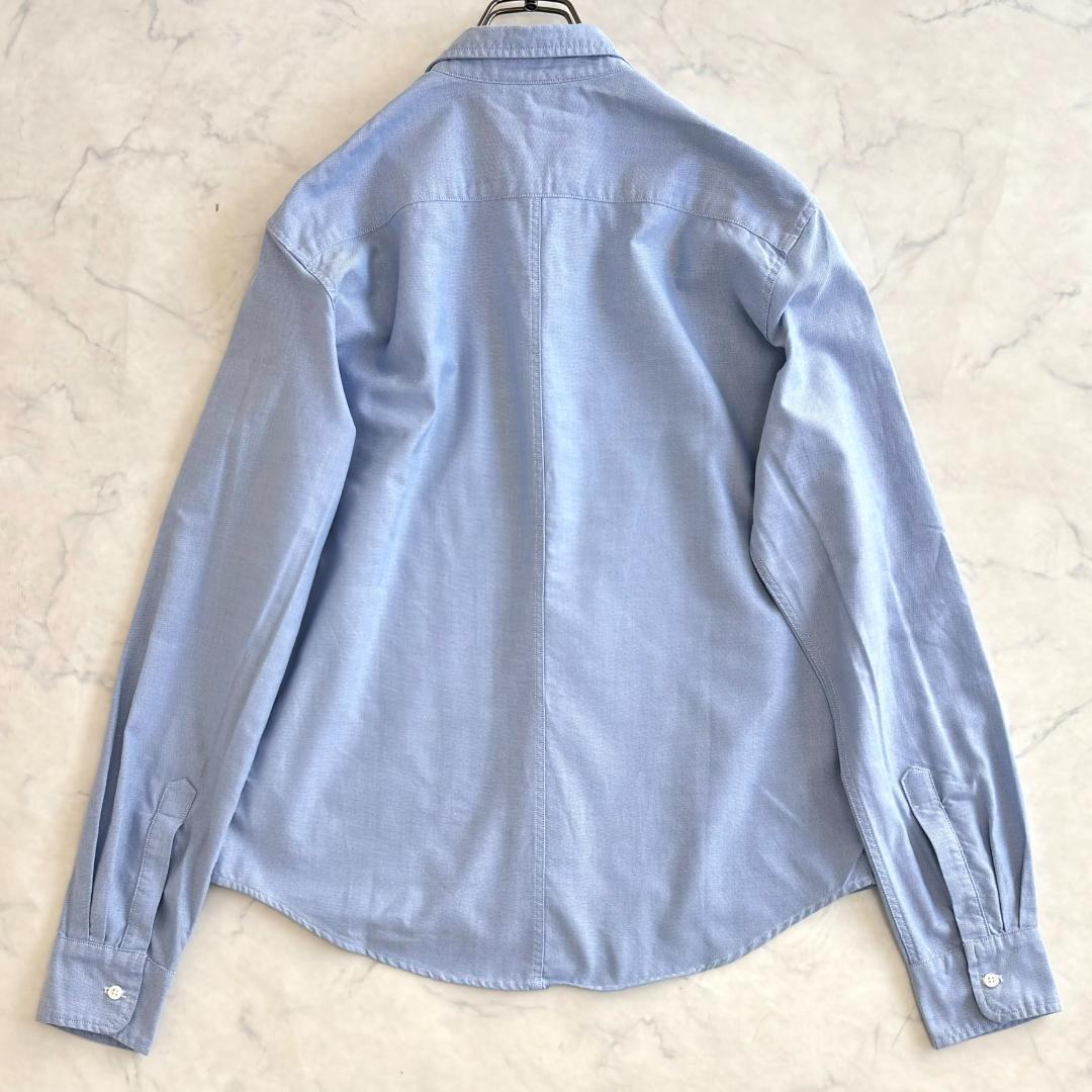 フランクアンドアイリーン Luke ルーク オックスフォードシャツ 水色 tw8