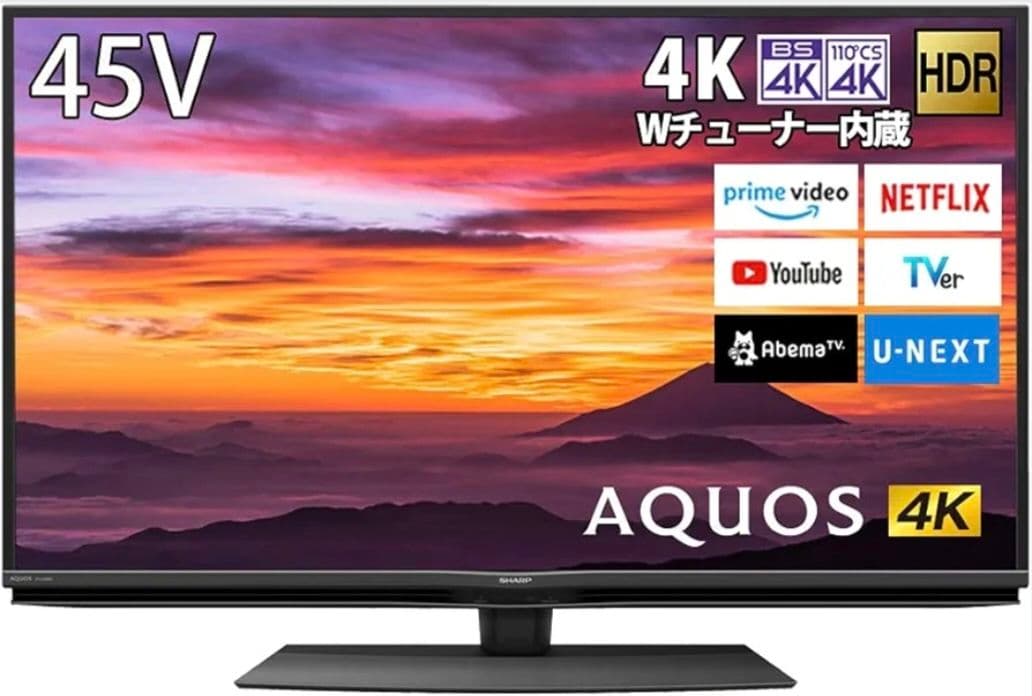 シャープ 4K 液晶テレビ AQUOS 45V型 4T-C45BN1