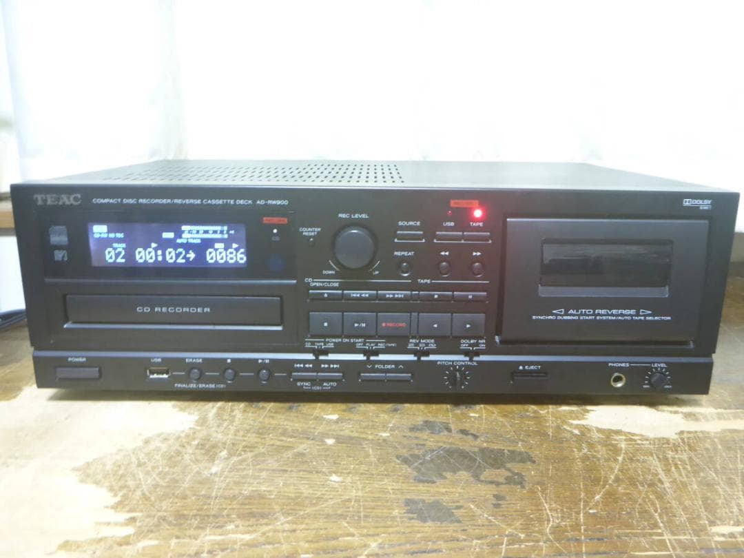TEAC AD-RW900 CDカセットレコーダー　ティアック B