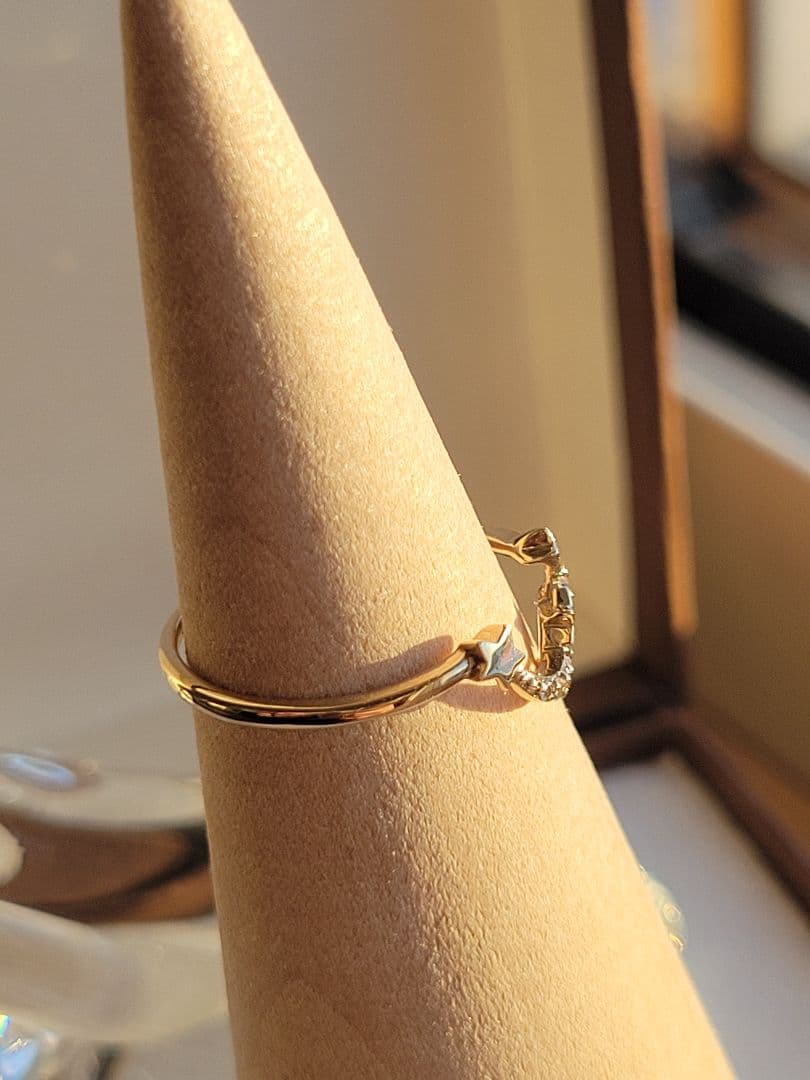 美品★K10 YG リング 指輪 サマンサティアラ