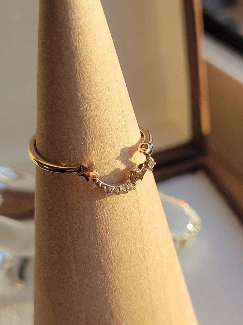 美品★K10 YG リング 指輪 サマンサティアラ