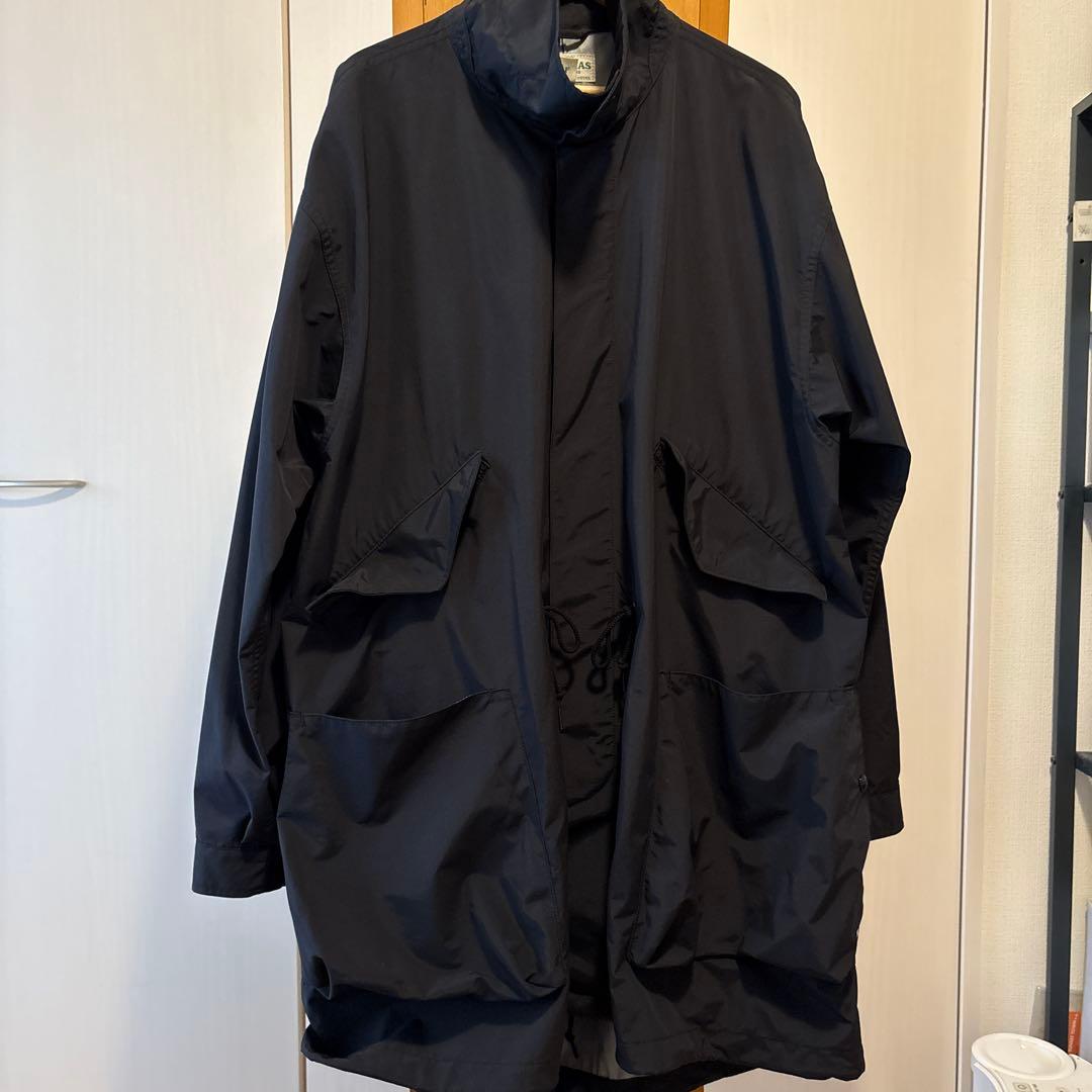 SASSAFRAS Digs Crew Coatブラック モッズコート Lサイズ