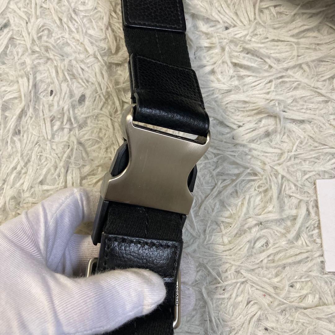 極美品 スリングバッグ ボディバッグ ウエストバッグ ブラック 黒