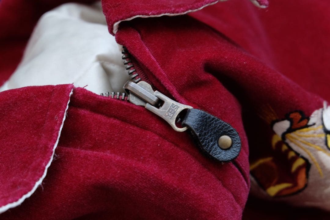 90s unknown souvenir jacket ベロア　別珍