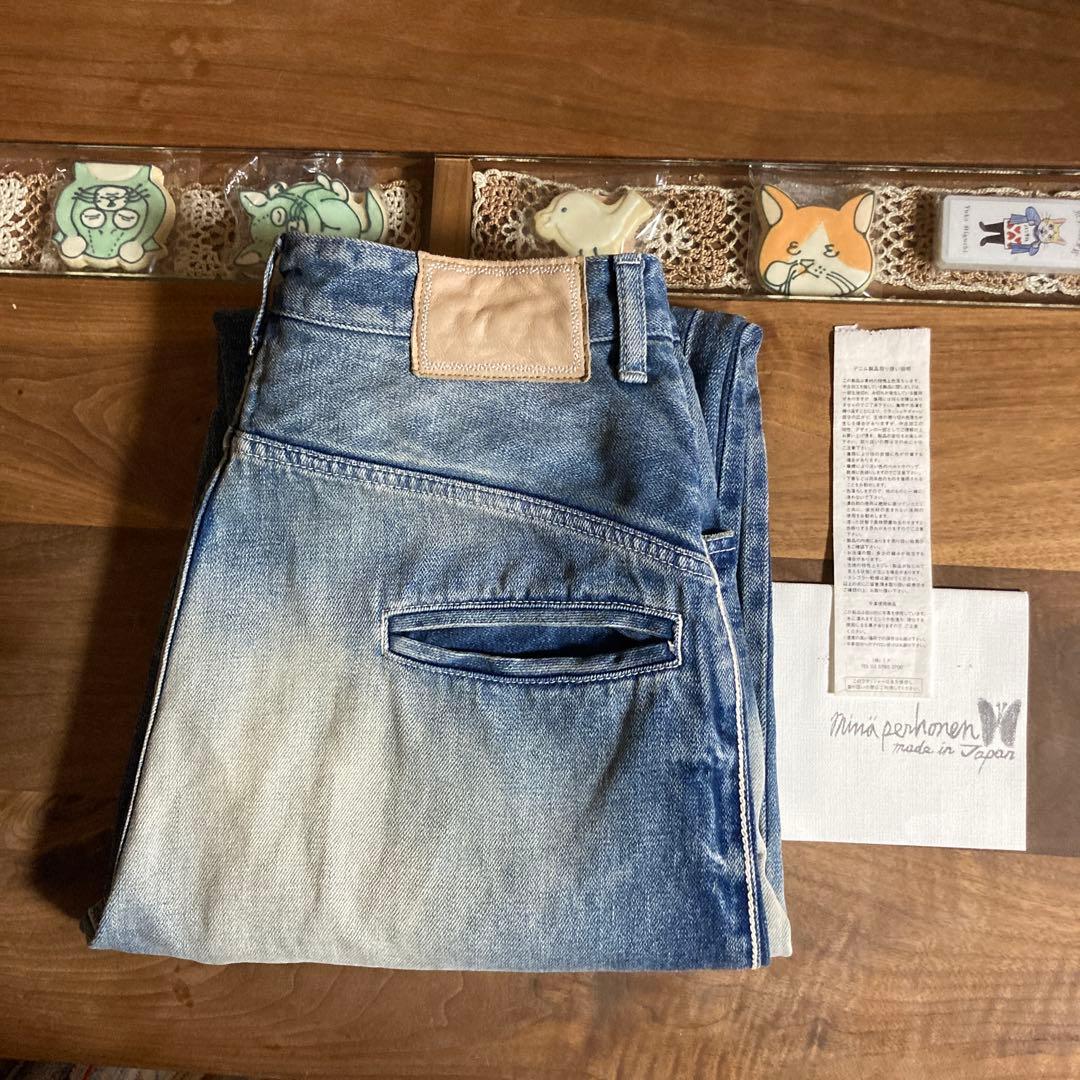 【美品】ミナペルホネン☆alwaysデニム☆ロールアップ☆36サイズ♡♡