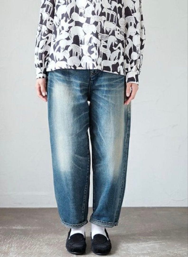 【美品】ミナペルホネン☆alwaysデニム☆ロールアップ☆36サイズ♡♡