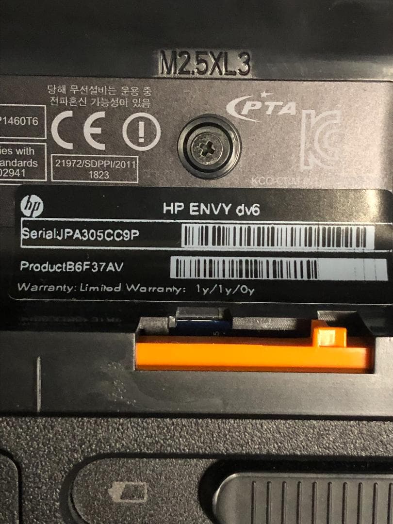 HP ENVY dv6・Ci5／8G／750G・BDコンボ・W11・バッテリー可