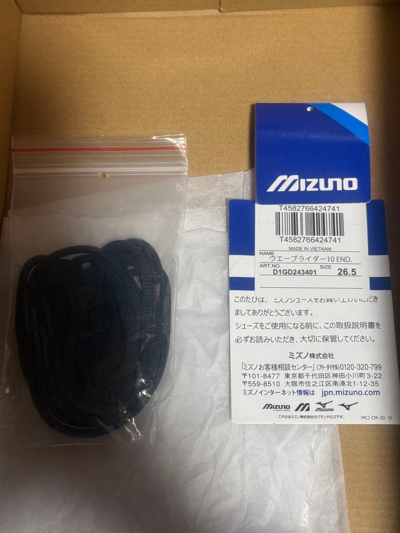 MIZUNO WAVE RIDER10 END. 26.5 美品