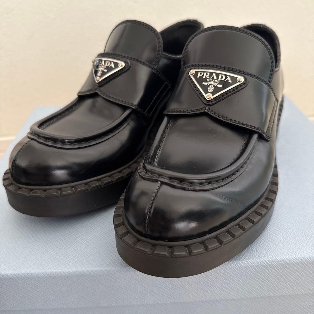 RONISARA さま専用　　PRADA ブラック ローファー 保存袋付き