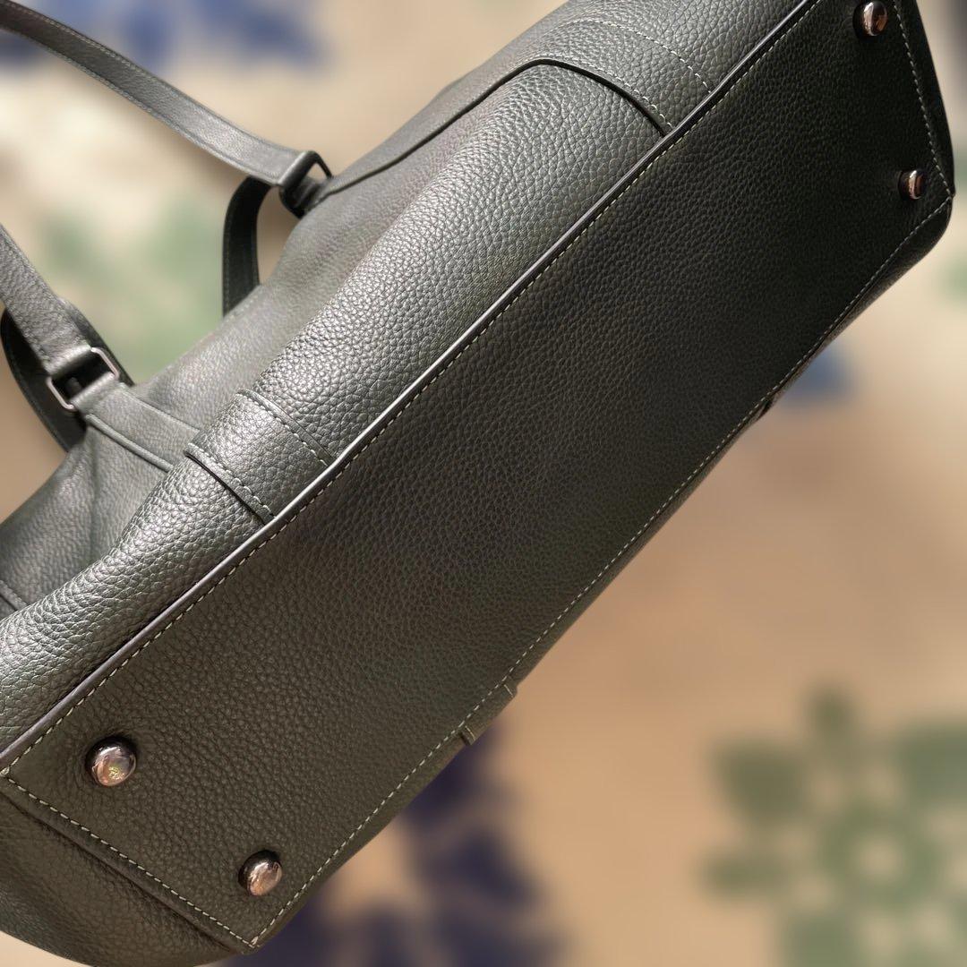 ア*丸様 COACH ダークグリーン トートバッグ