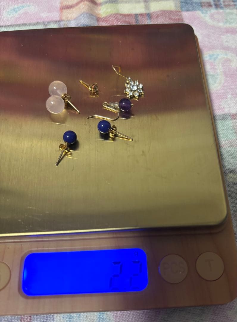 ジャンク品　ピアスセット K18 シルバー925