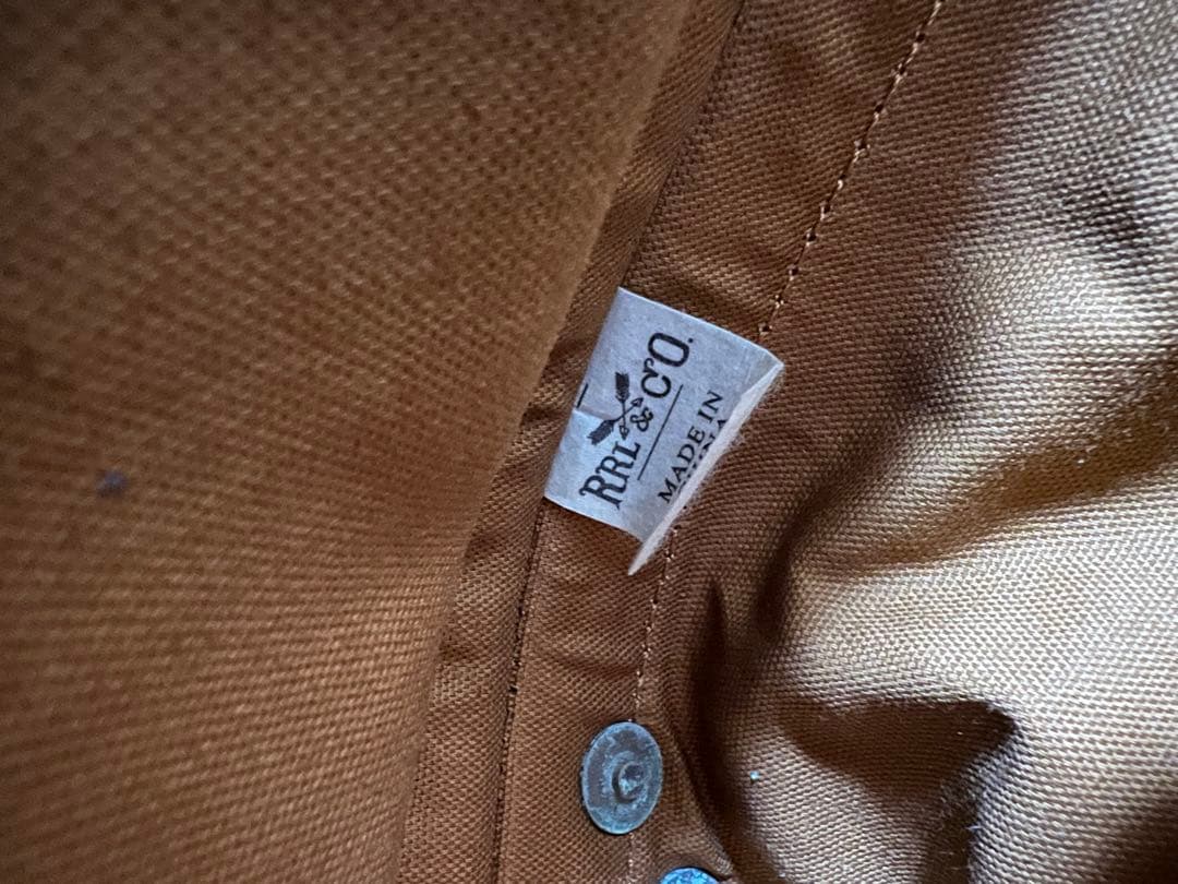 【美品】RRL ダブルアールエル ブラックレザートートバッグ