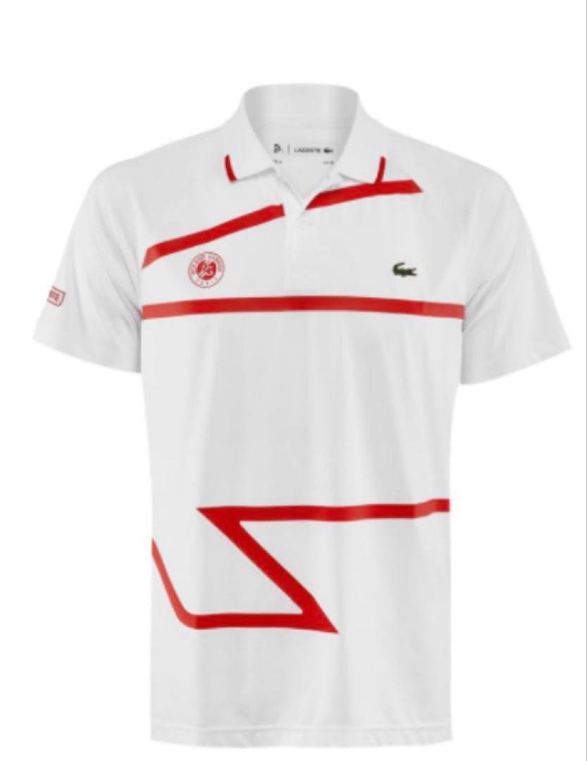 新品　2020年ウィンブルドン　全仏　ラコステ ジョコビッチモデル　ポロシャツ