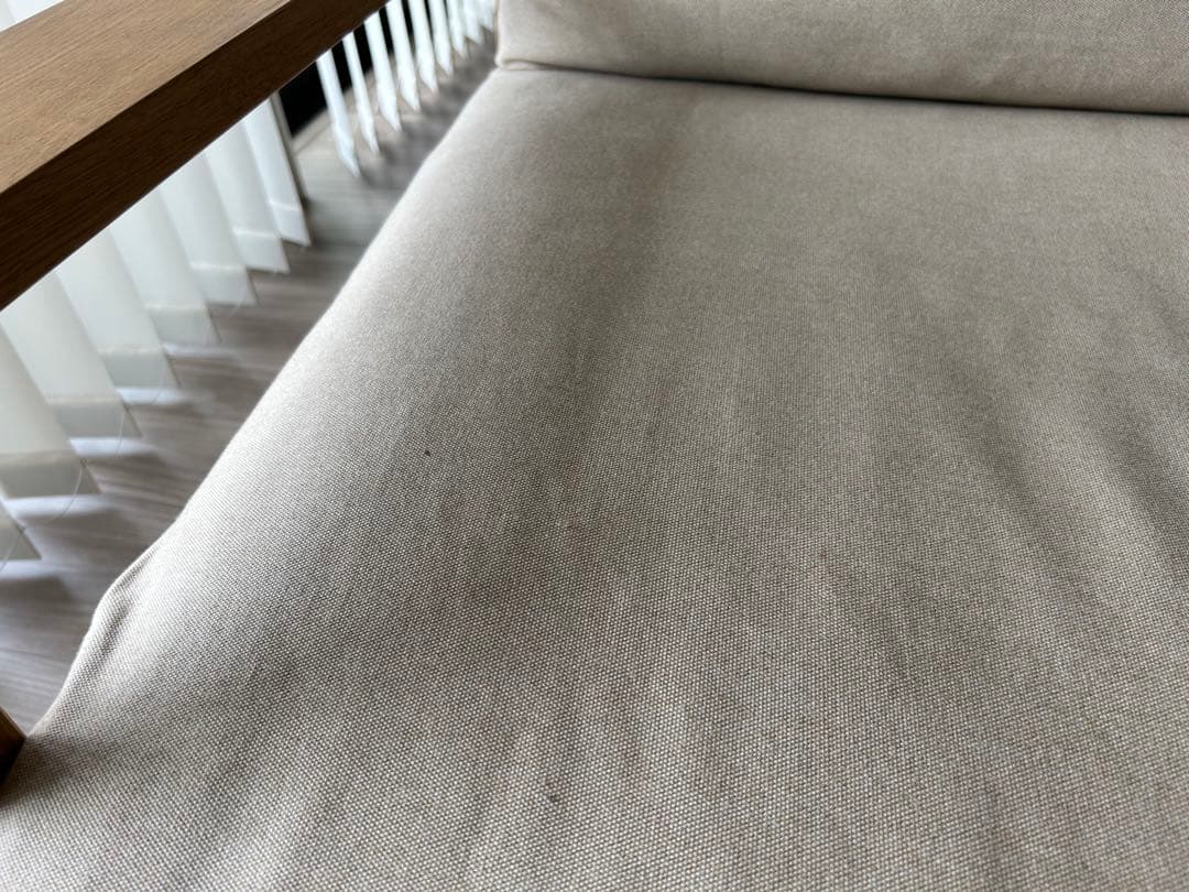 無印良品/木製フレームソファ2.5シーターフェザーポケットコイル