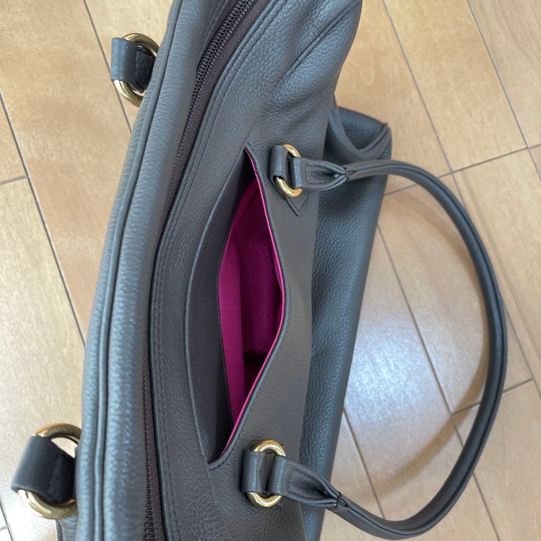 【極美品・A4可】濱野皮革工藝 HAMANO エヴィ ボストン ラージ