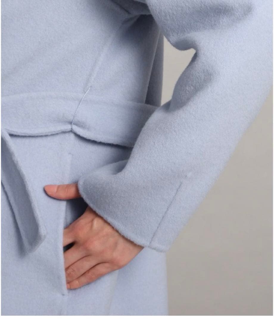 COUP DE CHANCE リバー仕立てミドル丈コート