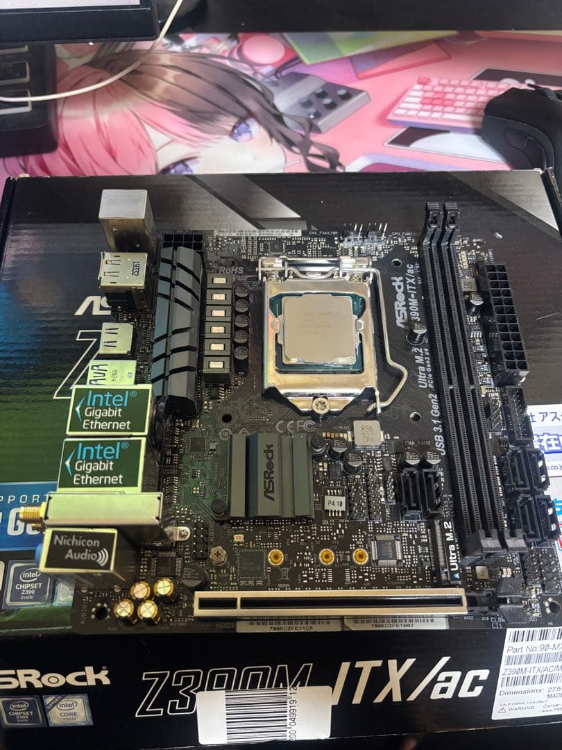 ASRock Z390M-ITX/ac i7 8700セット　mini itx