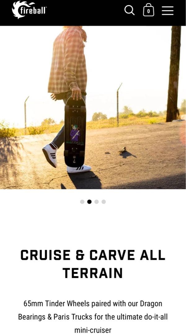 s3☆新品 未使用☆ fireball スケートボード クルーザー コンプリート