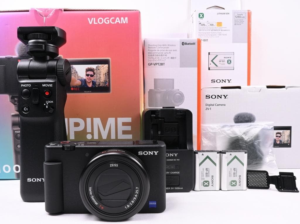【ほぼ新品】 ソニー VLOGCAM ZV-1G シューティンググリップキット