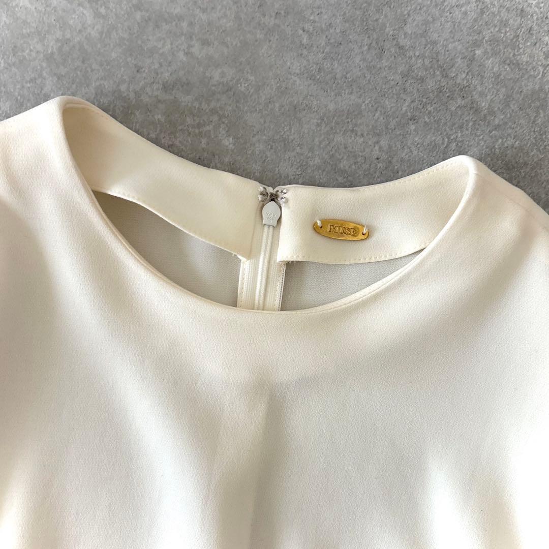 美品 ミューズドゥドゥズィーエムクラス トリアセジョーゼットオーバーブラウス