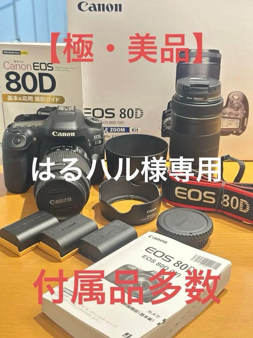 【美品】運動会に！Canon EOS80D ダブルズームレンズキット