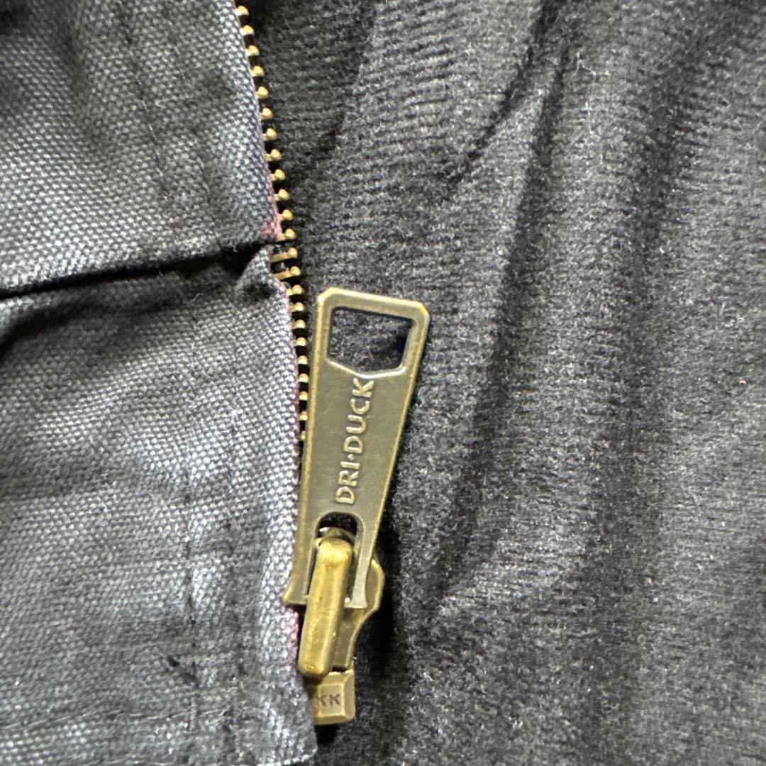 DRI-DUCK古着00sダック地アクティブジャケット黒フェード企業ロゴT29