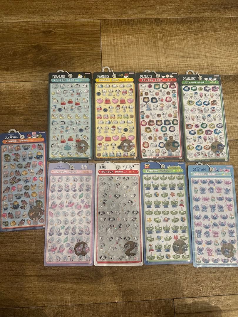 ボンボンドロップシールmini正規品9枚セットまとめ　正規品