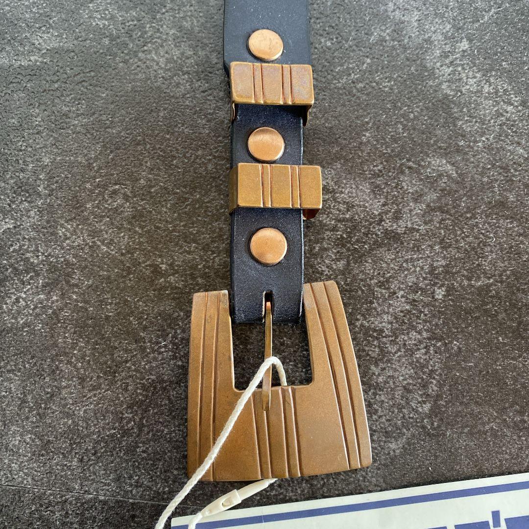 WESTOVERALLS×NW 23ss 新品 牛革 コッパー リベット ベルト