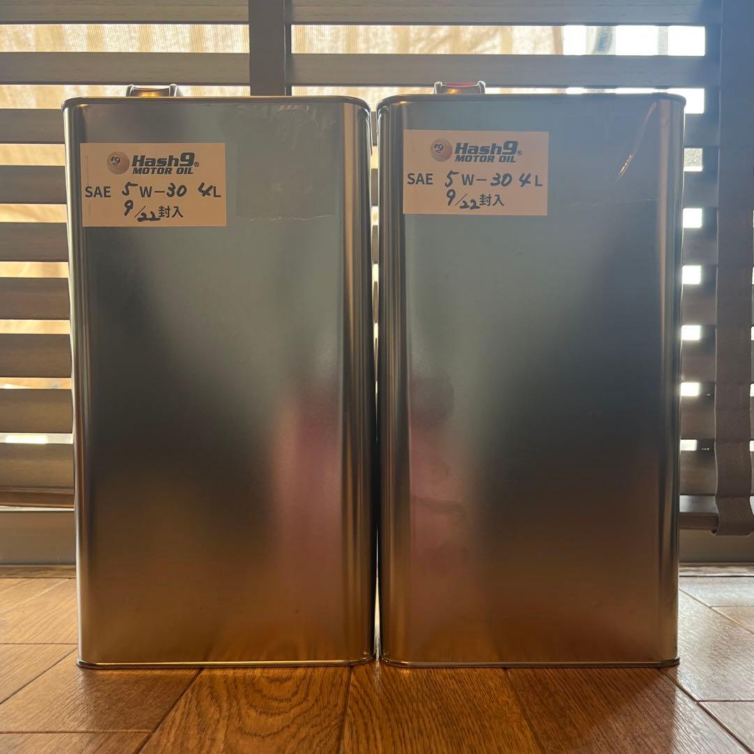 Hash9エンジンオイル ペンゾイルOEM 5W-30 SN 4L 2本DL-1
