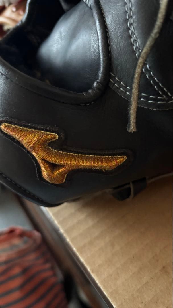 Mizuno Pro 硬式グローブ 黒 専用袋付き