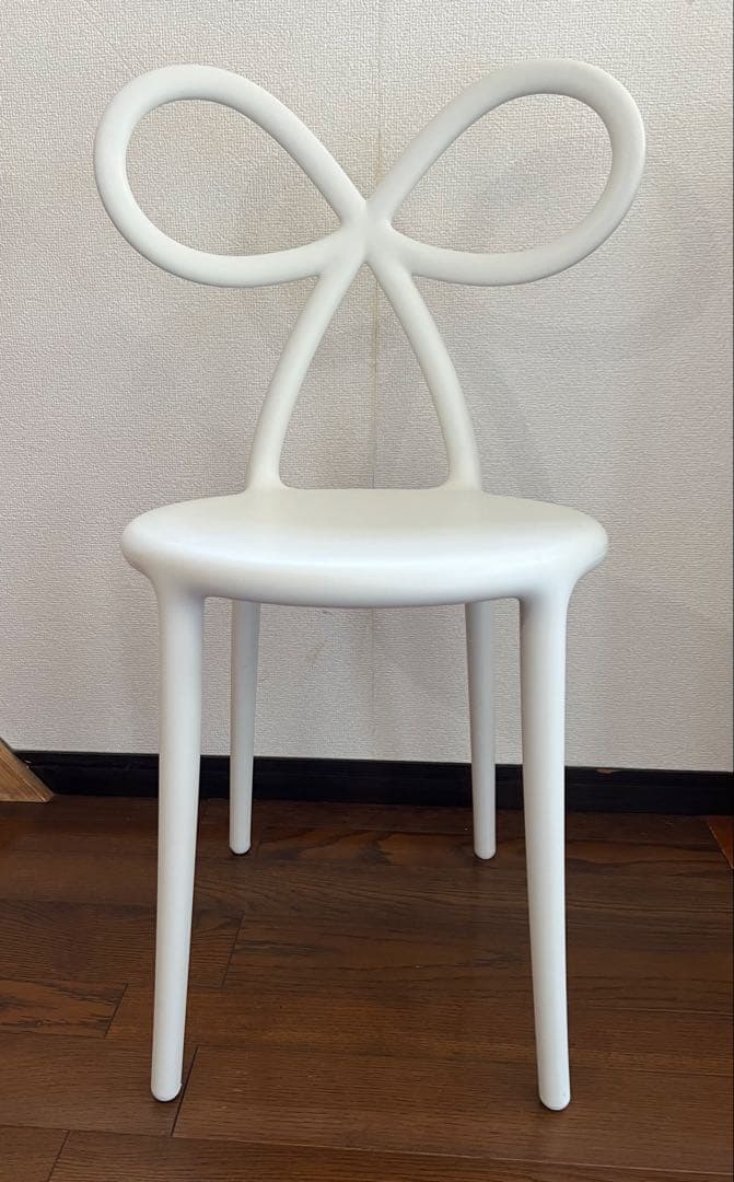 【ヨシ】★Francfranc ★ リボンチェア ホワイト