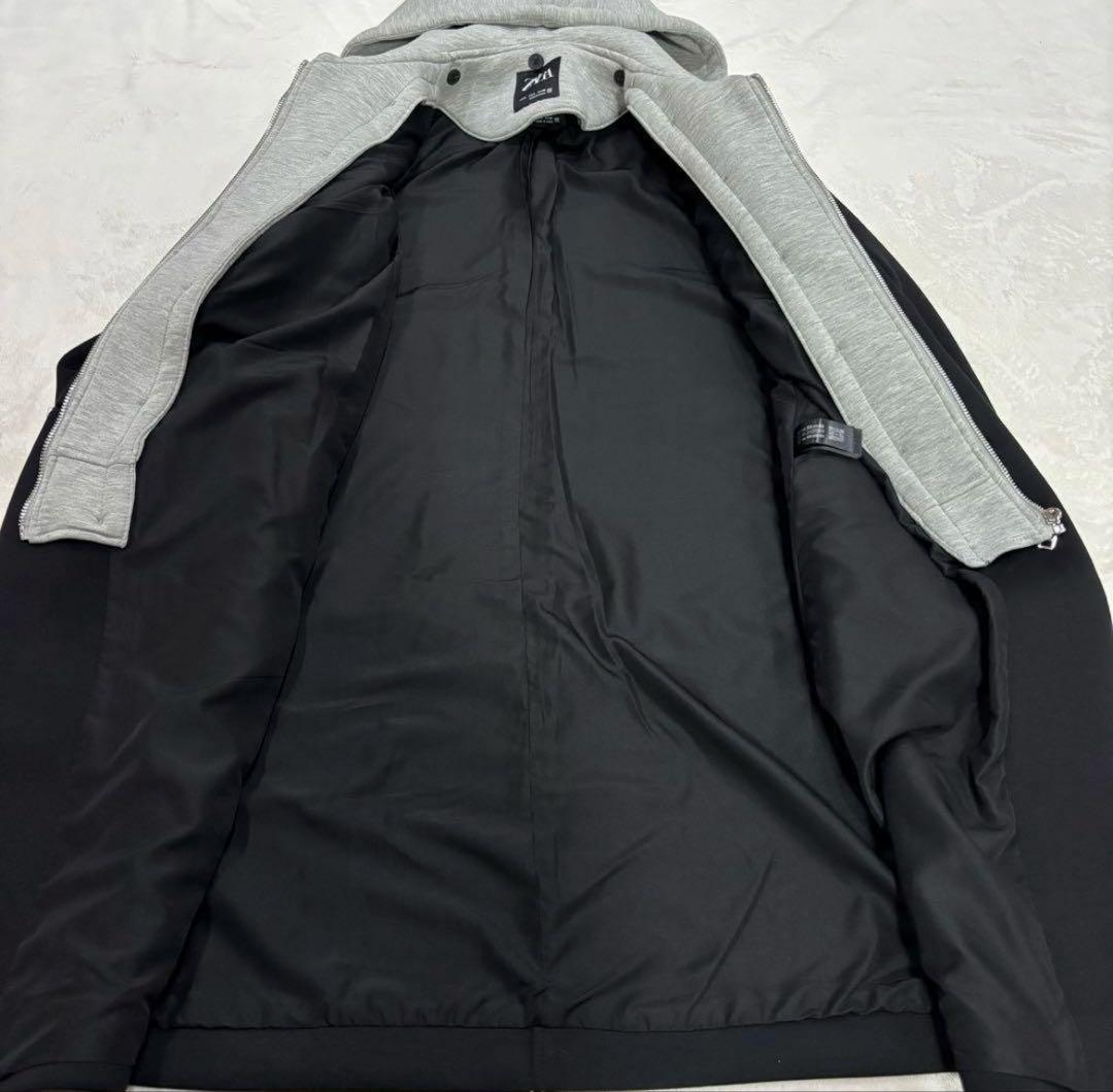 完売品 ZARA デタッチャブルフード コントラストコート　Sサイズ