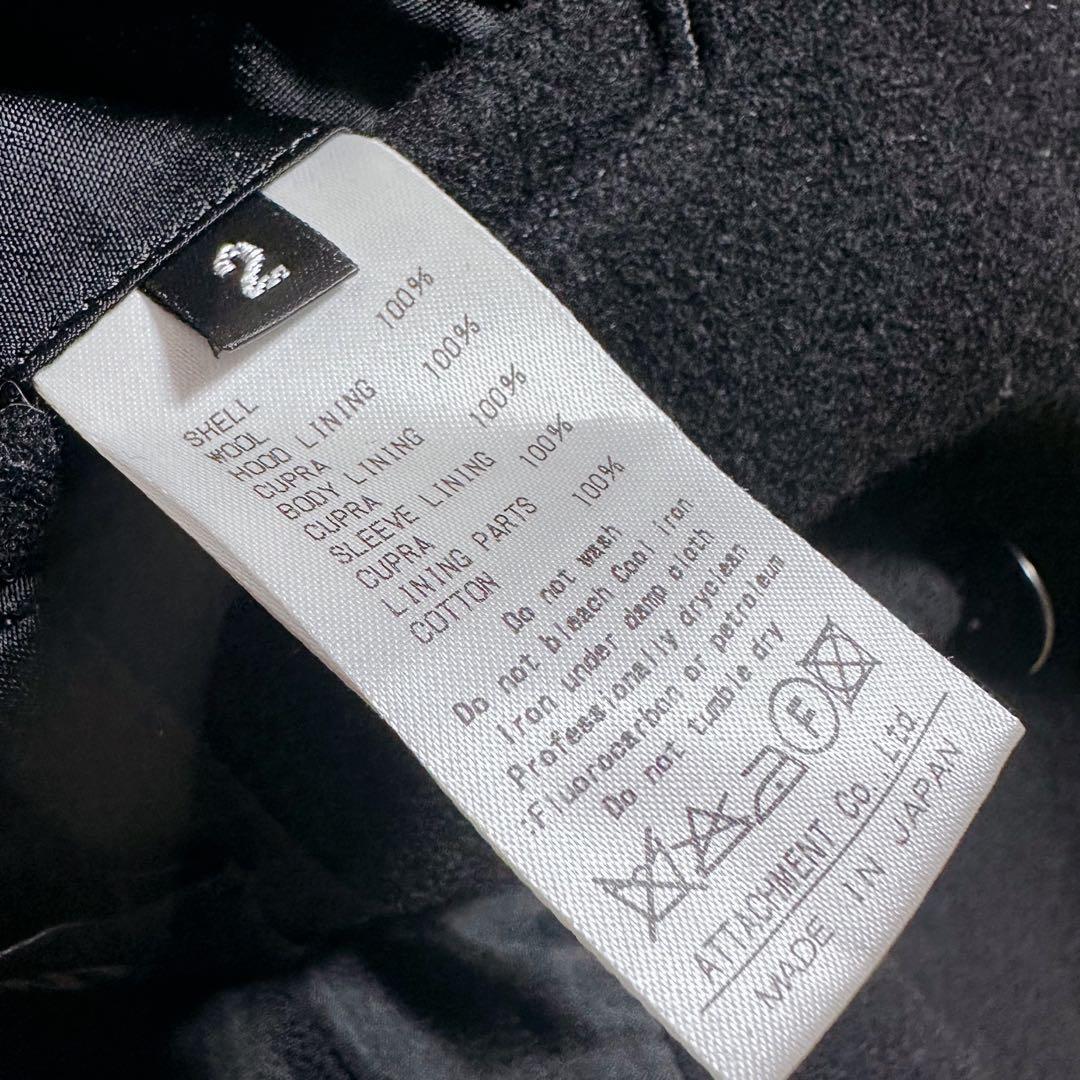 ジャケット・アウター ATTACHMENT heavy melton hooded blouson 2