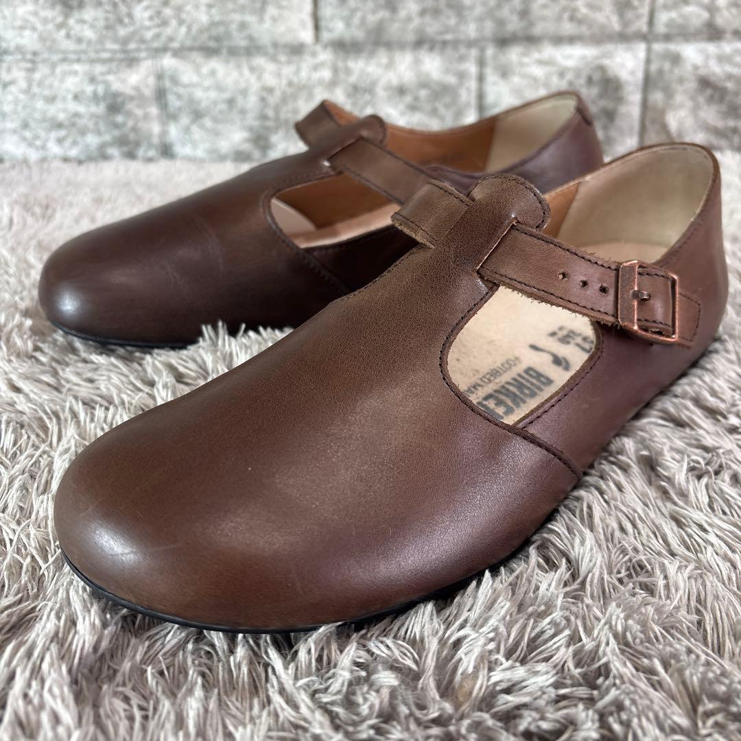 極美品❣️BIRKENSTOCK ティッケル 本革 ストラップシューズ
