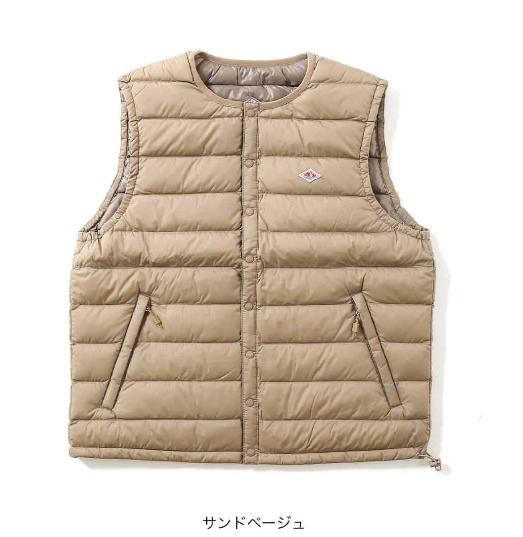 DANTON サンドベージュ ダウンベスト M