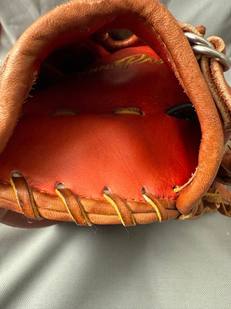 ミズノプロ 軟式グローブ　ライナーバック ブラウン 右投げ投手用