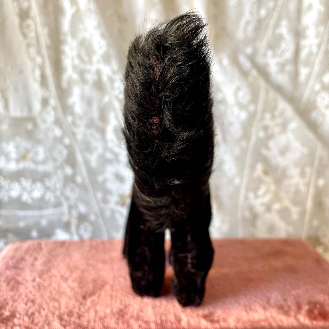 ハーマン黒猫ぬいぐるみ　ドイツヴィンテージHERMANN 検フランスアンティーク
