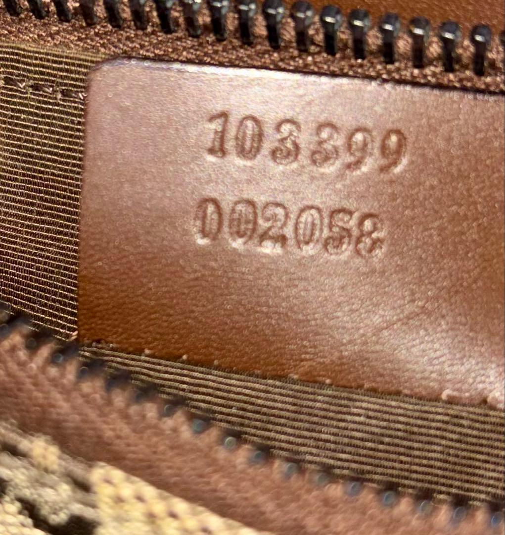 美品✨グッチ GGキャンバス アクセサリーポーチ ハンドバッグ 103399