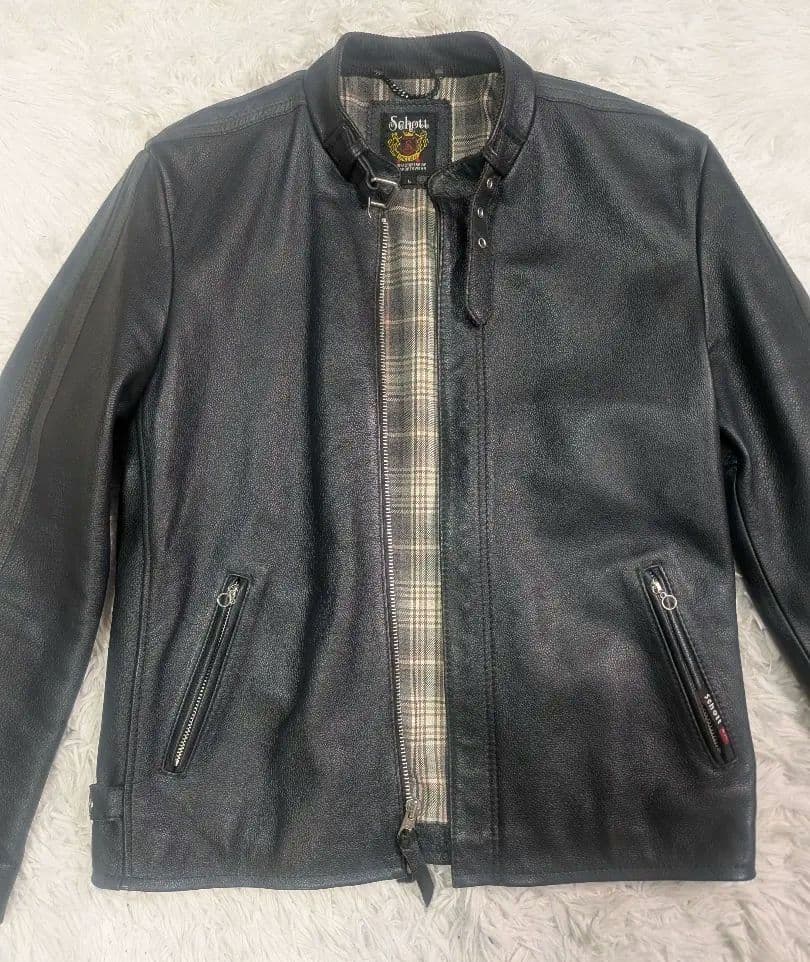 【最終値下げ】Schott レザー シングルライダースジャケット