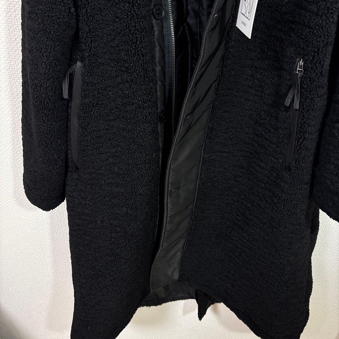 LASUD ファーボアコート　ブラック　未使用品　サイズ9号　定価34000円