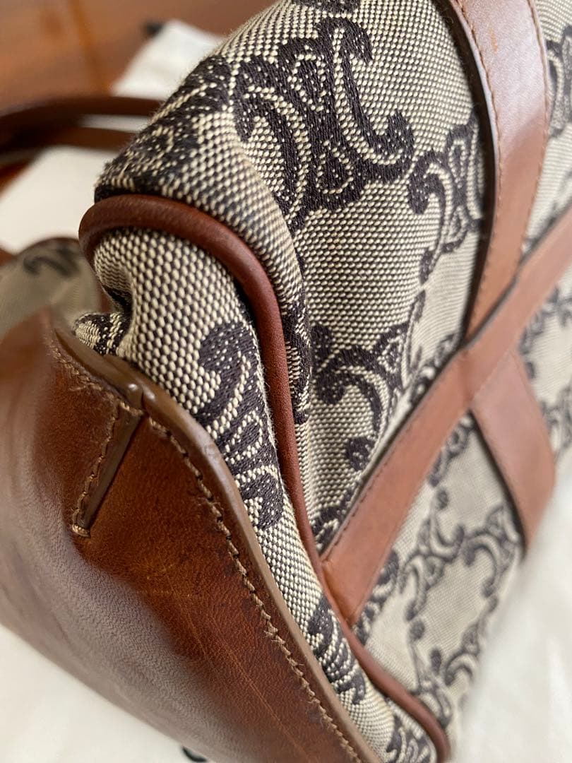 CÉLINE マカダム柄 ボストンバッグ