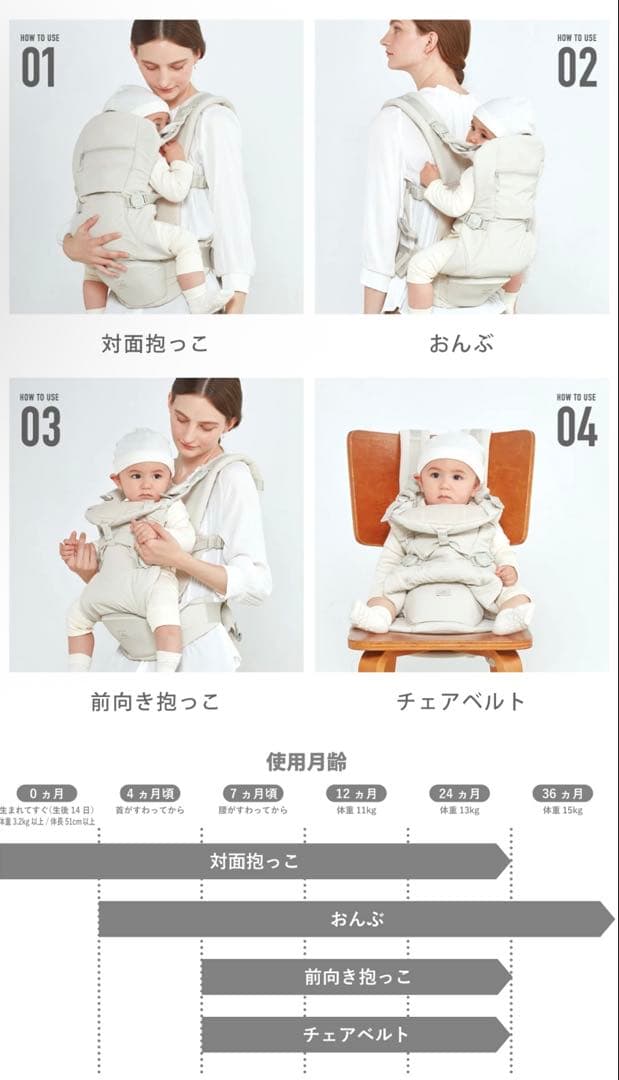 【美品】ベビーキャリアオン ピトレスク × ユナイテッドアローズ 抱っこ紐