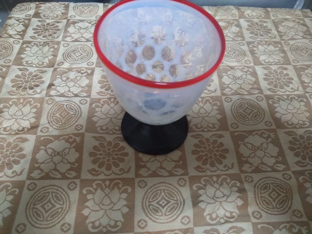 ★和ガラス氷コップ/大正昭和レトロモダン美品★