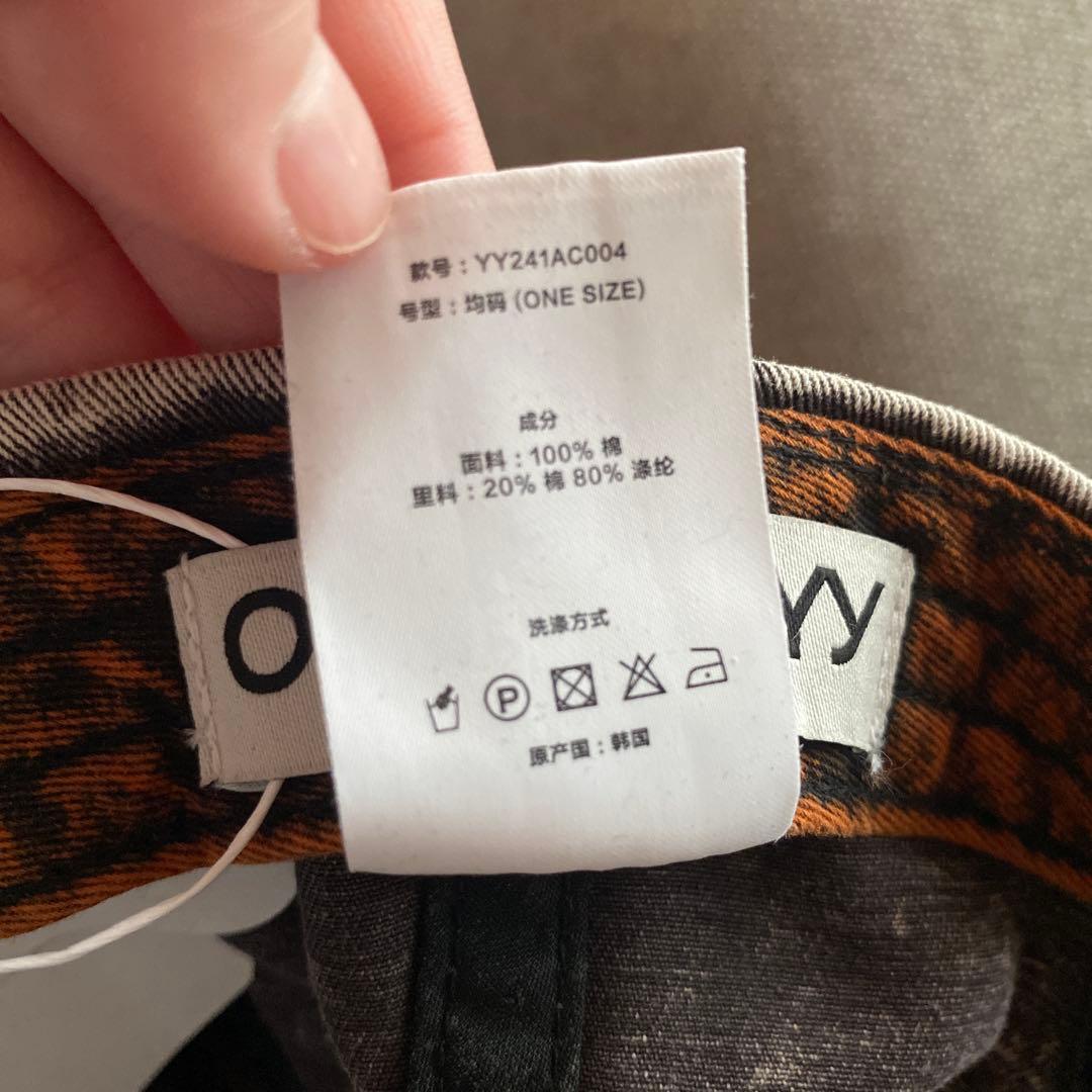 Open Yy オープンワイワイ　グレー　コットンキャップ　韓国