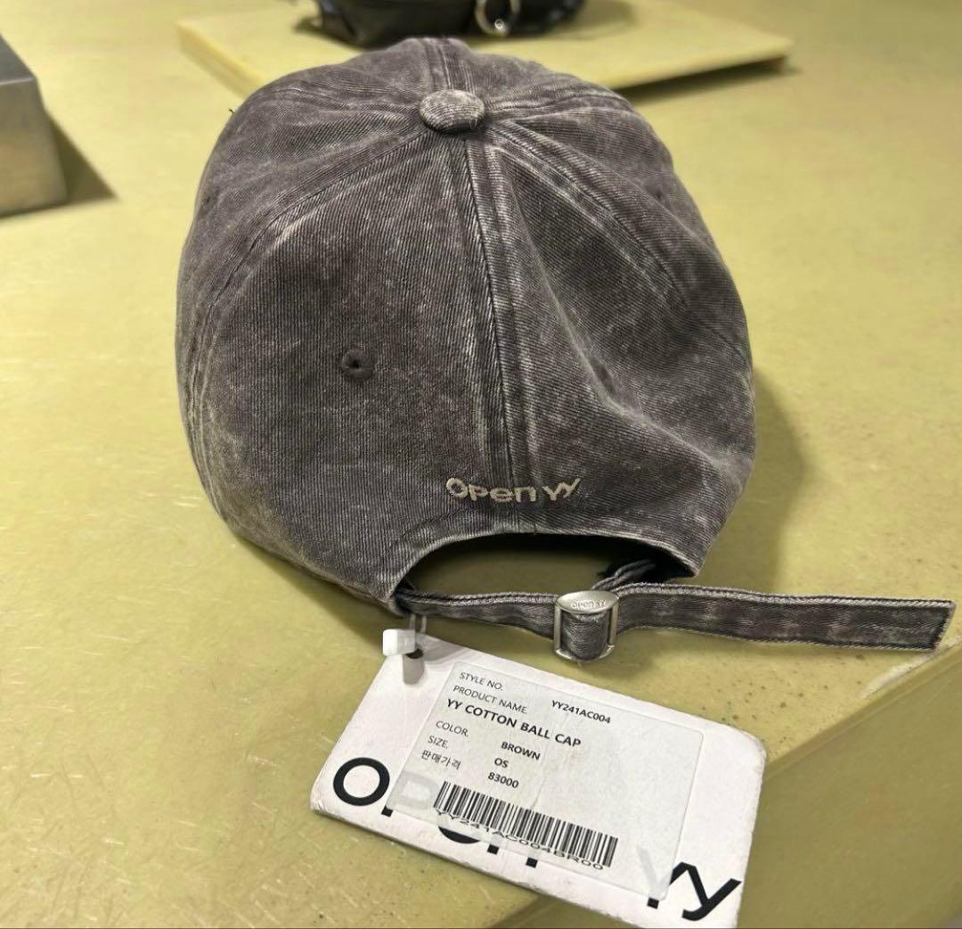 Open Yy オープンワイワイ　グレー　コットンキャップ　韓国