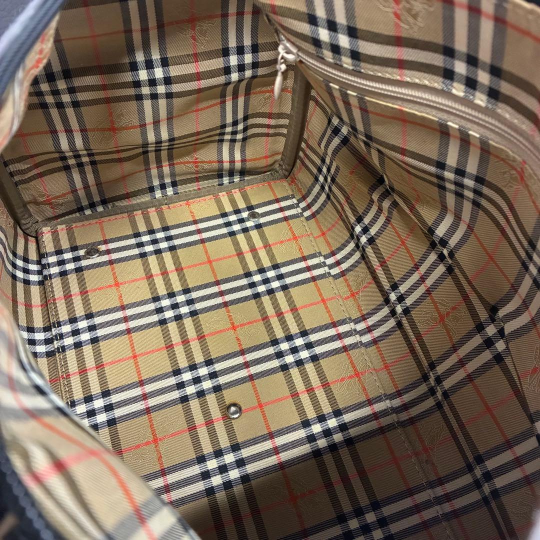 【鑑定済み】Burberry ミニボストンバッグ ブラック